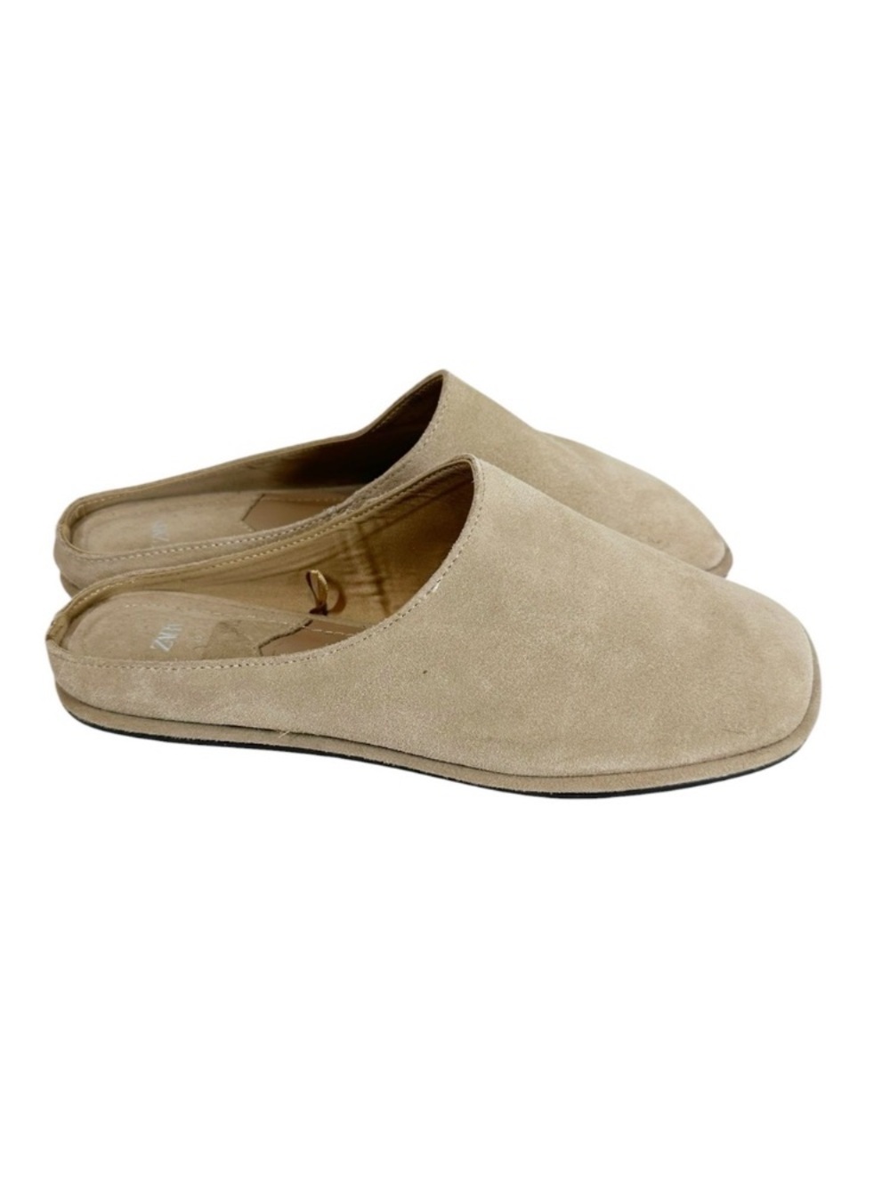 Women's Beige Suede Slip-On Lace Up Boots